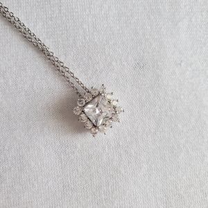 Sterling Silver CZ Necklace